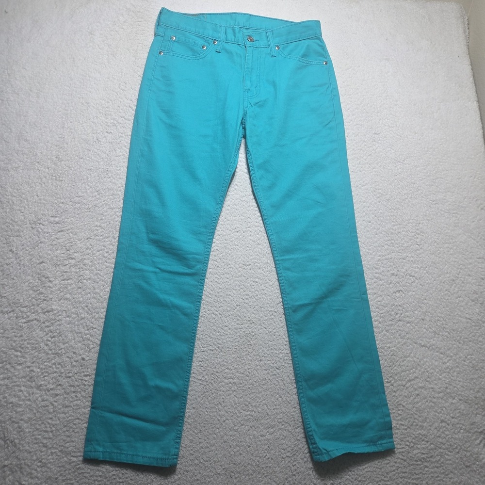 Levi's Men's 511 Slim Fit Jeans Size 32x31 Blue Turquoise